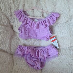 Cat & Jack Purple Kids Swim Bikini